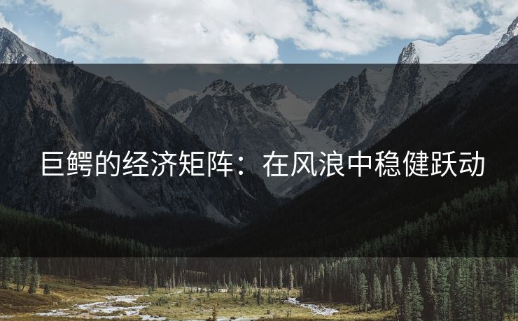 巨鳄的经济矩阵：在风浪中稳健跃动