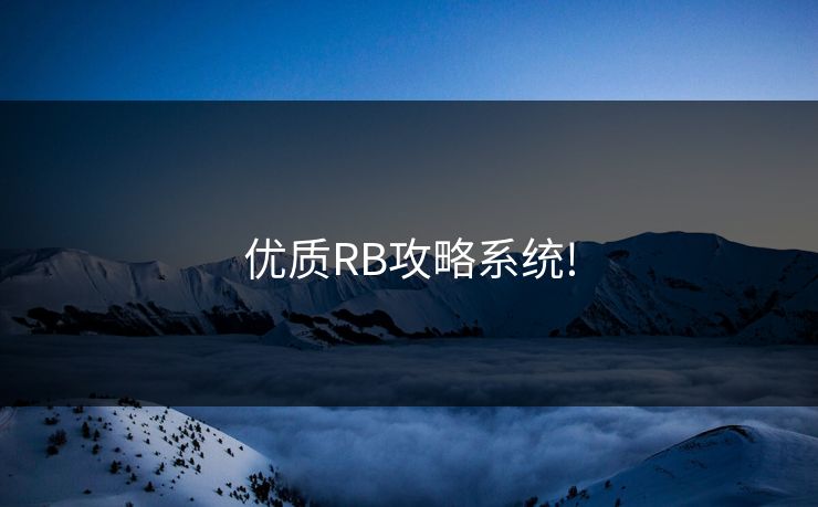 优质RB攻略系统!